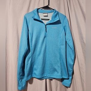 Columbia Womens 1/4‎ Zip Park Viee Grid Fleece Pullover, Small